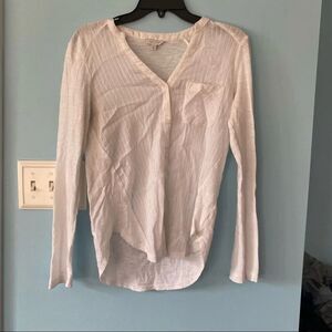 Lucky Brand White Button Down Top